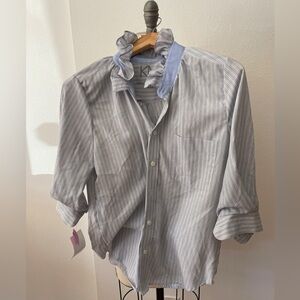 Women's Striped Button Down Shirt - Southern Lover by KMJ
